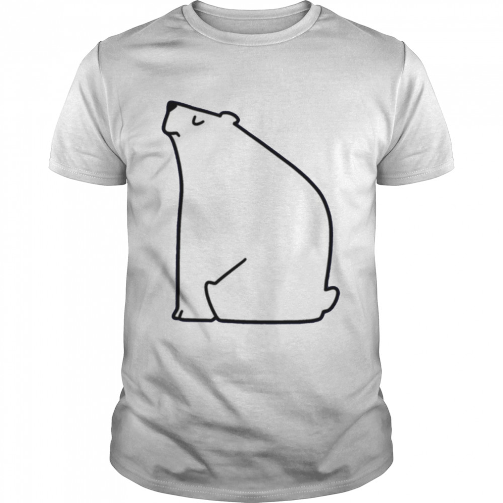 Calm Polar Bear Cute Graphic shirt